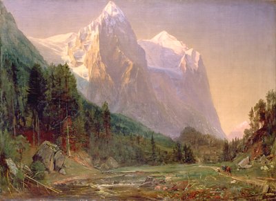 Sunrise on the Wetterhorn, 1858 by Thomas Worthington Whittredge